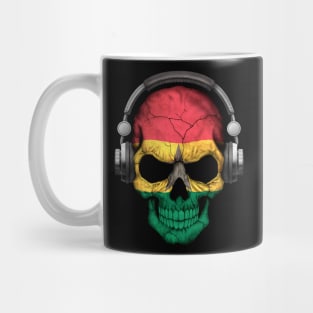 Dark Skull Deejay with Ghana Flag Mug